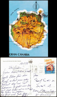 Postales Gran Canaria Mapa De LAS PALMAS DE GRAN CANARIA 1979 - Autres & Non Classés