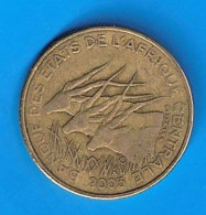 Banque Central Des Etats De L'AfrIque Centrale; 2003- 25 Francs.- Antelopes- MB- F- TB- S- - Autres – Afrique