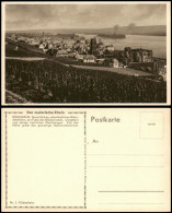 Ansichtskarte Rüdesheim (Rhein) Panorama-Ansicht; Der Malerische Rhein 1930 - Ruedesheim A. Rh.