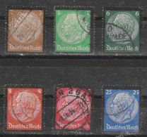 1933 - REICH / HINDENBURG   Mi No 549/553 - Usati
