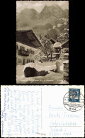 Ansichtskarte Grainau Zugspitzdorf Im Schnee Gegen Waxenstein 1964 - Autres & Non Classés