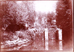 Photo Originale 1889 - WASSY (haute Marne  )  Ecluse Sur La Blaise - Places
