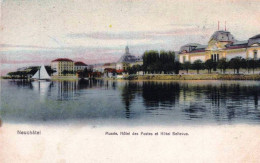 Suisse - NEUCHATEL - Hotel Des Postes - Musée Et Hotel Bellevue - Andere & Zonder Classificatie