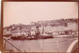 Photo Originale - 1891 - BOULOGNE Sur MER - Vue Prise Du Bateau Le "Némésis" De La Famille Meunier( Chocolat ) - Plaatsen