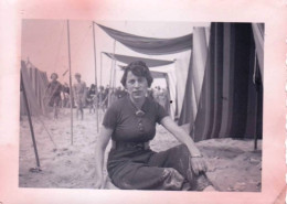 Photo Originale - LE PORTEL - 1938 - Jeune Femme A La Plage - Lieux