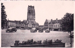 FURNES - VEURNE - Grand Place Et Tour De L'église Saint Nicolas - Grote Markt En Toren Van Sint-Niklaaskerk - Veurne