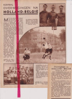 Korfbal Na Holland X België , Ploeg Espero KV Kampioen - Orig. Knipsel Coupure Tijdschrift Magazine - 1934 - Unclassified