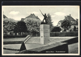 AK Kehl A. Rhein, Blick Zum Pionierdenkmal  - Kehl