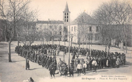 SAINT-PAPOUL (Aude) - Place Du Pati (Le Rapport) - Militaires - Sonstige & Ohne Zuordnung