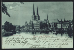 Mondschein-AK Lübeck, Museum Und Dom  - Lübeck