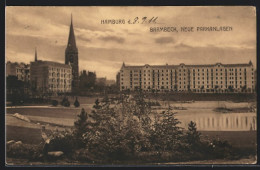 AK Hamburg-Barmbeck, Blick Auf Die Neuen Parkanlagen  - Nord