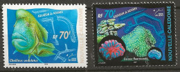Année 2000 Aquarium De Nouéma N° 815-816 Xx - Unused Stamps