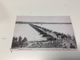 C.P.A. : 49 ANGERS : Manoeuvres Militaires Défilé Des Troupes Sur Le Pont Construit Par Le Génie - Manovre