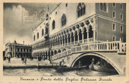 ITALIA  VENEZIA  PONTE DELLA PAGLIA PALACCO DUCALE - Venezia (Venedig)