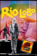 Cinema - Rio Lobo - John Wayne - Illustration Vintage - Affiche De Film - CPM - Carte Neuve - Voir Scans Recto-Verso - Posters On Cards