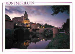 86 - Montmorillon - L'église Notre Dame Et Le Vieux Pont - CPM - Voir Scans Recto-Verso - Montmorillon