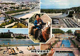 58 - Nevers - Multivues - Piscine - Folklore - Plage - CPM - Voir Scans Recto-Verso - Nevers