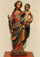 Belgique - Orval - Abbaye Notre Dame D'Orval - Notre-Dame D'Orval: Statue En Bois Polychrome De Scholtus (XVllle Siècle) - Autres & Non Classés