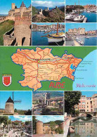11 - Aude - Multivues - Carte Géographique - Automobiles - Blasons - CPM - Voir Scans Recto-Verso - Other & Unclassified