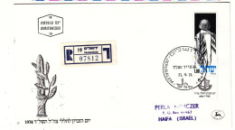 Israël - Lettre Recom De 1974 - Oblit Jerusalem - - Brieven En Documenten