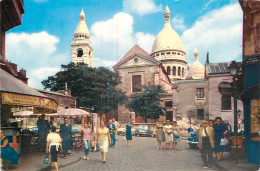 75 - PARIS - LE SACRE COEUR ET LA PLACE DU TERTRE - Sacré-Coeur