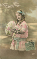 FANTAISIE ENFANT - FILLETTE - LITTLE GIRL - Heureuses Pâques  - Autres & Non Classés