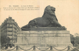 75  PARIS  LE LION DE BELFORT - Andere Monumenten, Gebouwen