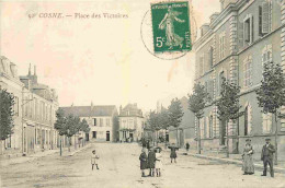 58 - Cosne Cours Sur Loire - Place Des Victoires - Animée - CPA - Oblitération De 1912 - Voir Scans Recto-Verso - Cosne Cours Sur Loire