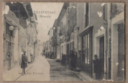 CPA 34 - VILLEVEYRAC - Rue Turenne - TB PLAN TB ANIMATION CENTRE VILLAGE DEVANTURES VITRINES MAGASINS - Autres & Non Classés