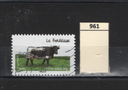 PRIX F. Obl  961 YT Les Vaches De Nos Régions La Bordelaise 59 - Gebraucht