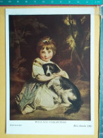 KOV 484-84 - PEINTURE, PENTRE, ART,- REYNOLDS - MISS BOVLES, CHILDREN, ENFANT, DOG, CHIEN - Peintures & Tableaux