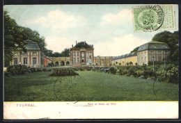 AK Tournai, Parc Et Hôtel De Ville  - Tournai