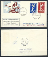 France - FDC 28/09/1958 - 1er Liaison Aérienne "France-Polynésie-France" - 1950-1959