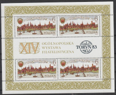 Polen: 1983, Blockausgabe: Mi. Nr. 92,  750 Jahre Stadt Thorn (Toruń).   **/MNH - Nuevos