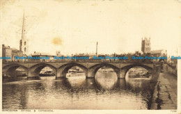 R639518 Worcester. Bridge And Cathedral. Photochrom - Monde