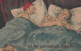 CPA  HUMOUR - " Tu Me çatouilles Zoseph !! "- Vers 1905 - Edit. Artaud & Nozais, Nantes - Humour