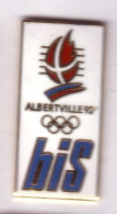 CC206 Pin's Albertville Jeux Olympiques Bis Signé C Egf H 28 Mm Achat Immédiat - Olympic Games