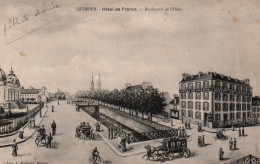 CPA - QUIMPER - HÔTEL De FRANCE - Boulevard De L'Odet (illustration) - Edition L.Radigois - Quimper