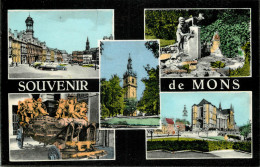 SOUVENIR DE MONS Belgique MULTIVUES - Mons