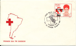 Peru FDC 15-5-1991 RED CROSS With Cachet - Peru
