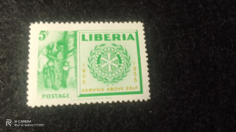 LİBERİA-1960-80         5  CENT            UNUSED - Liberia