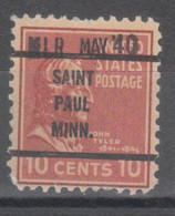 USA Precancel Vorausentwertungen Preo Bureau Minnesota, Saint Paul 815-63, Dated - Prematasellado