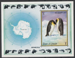 Umm Al-Kaiwain: 1972, Blockausgabe: Mi. Nr. 636, Antarktis: 5 R. Eselspinguine.   **/MNH - Sonstige & Ohne Zuordnung