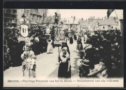 AK Brugge, Plechtige Processie Van Het H. Bloed, Huldebetoon Van Alle Volkeren  - Brugge