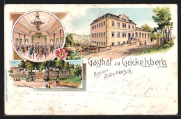 Lithographie Gückelsberg, Gasthof V. Alwin Höntsch  - Sonstige & Ohne Zuordnung