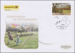 2953 Post Herbstferien In Deutschland, Schmuck-FDC Deutschland Exklusiv - Covers & Documents