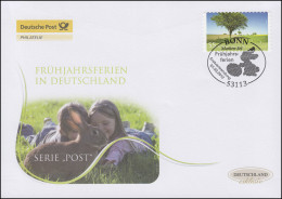 2923 Post Frühjahrsferien - Selbstklebend, Schmuck-FDC Deutschland Exklusiv - Covers & Documents