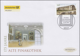 2893 Alte Pinakothek München, Schmuck-FDC Deutschland Exklusiv - Cartas & Documentos