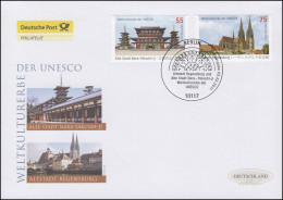 2844-2845 Nara Und Regensburg, Satz Auf Schmuck-FDC Deutschland Exklusiv - Storia Postale