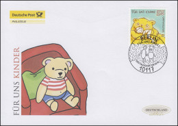 2818 Für Uns Kinder - Teddybär Bezi, Schmuck-FDC Deutschland Exklusiv - Covers & Documents